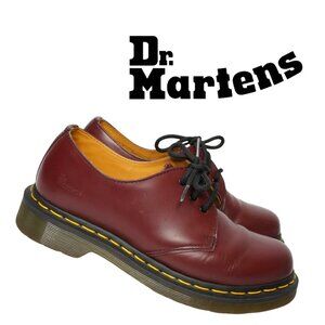 Dr. Martens, 1461 Smooth Leather Oxfords Lace Shoes,‎ Cherry Red, Burgundy